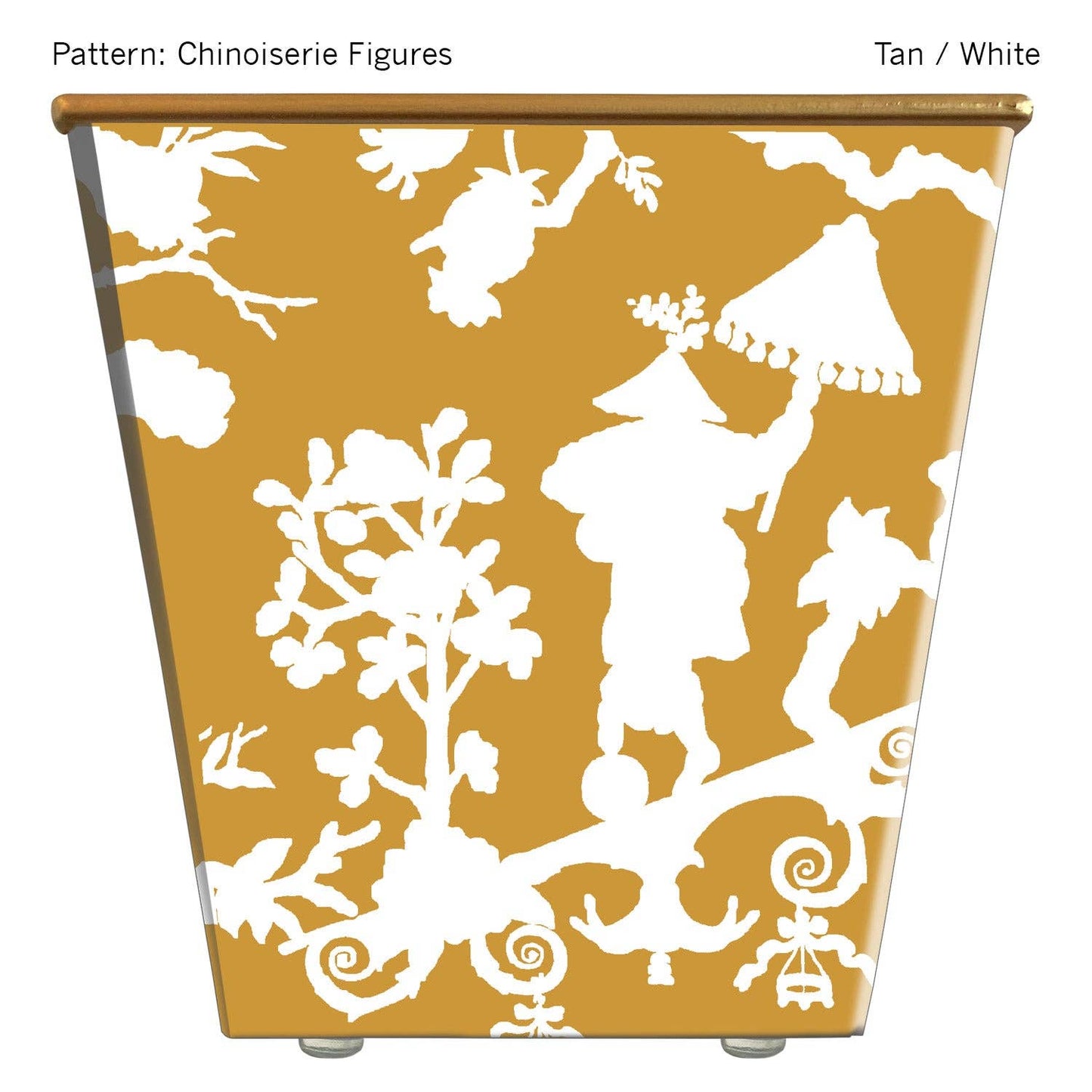 Chinoiserie Figures Cachepot Candle