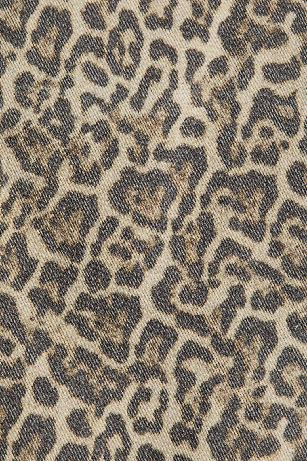 Leopard Print Double Breasted Trench Coat