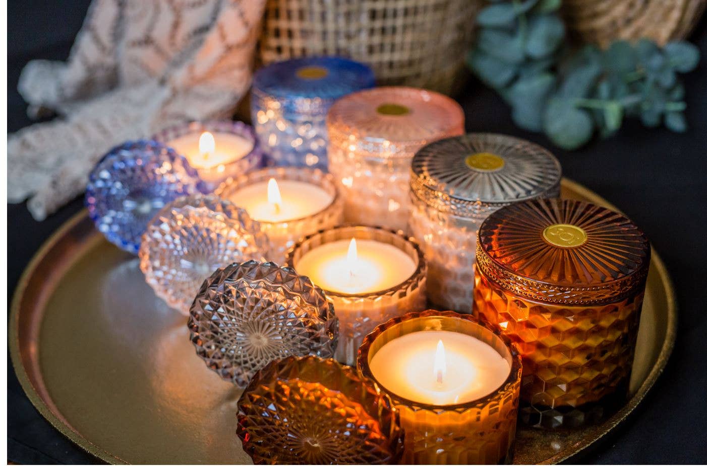 SOi Heathered Suede 8oz Petite Shimmer Candle