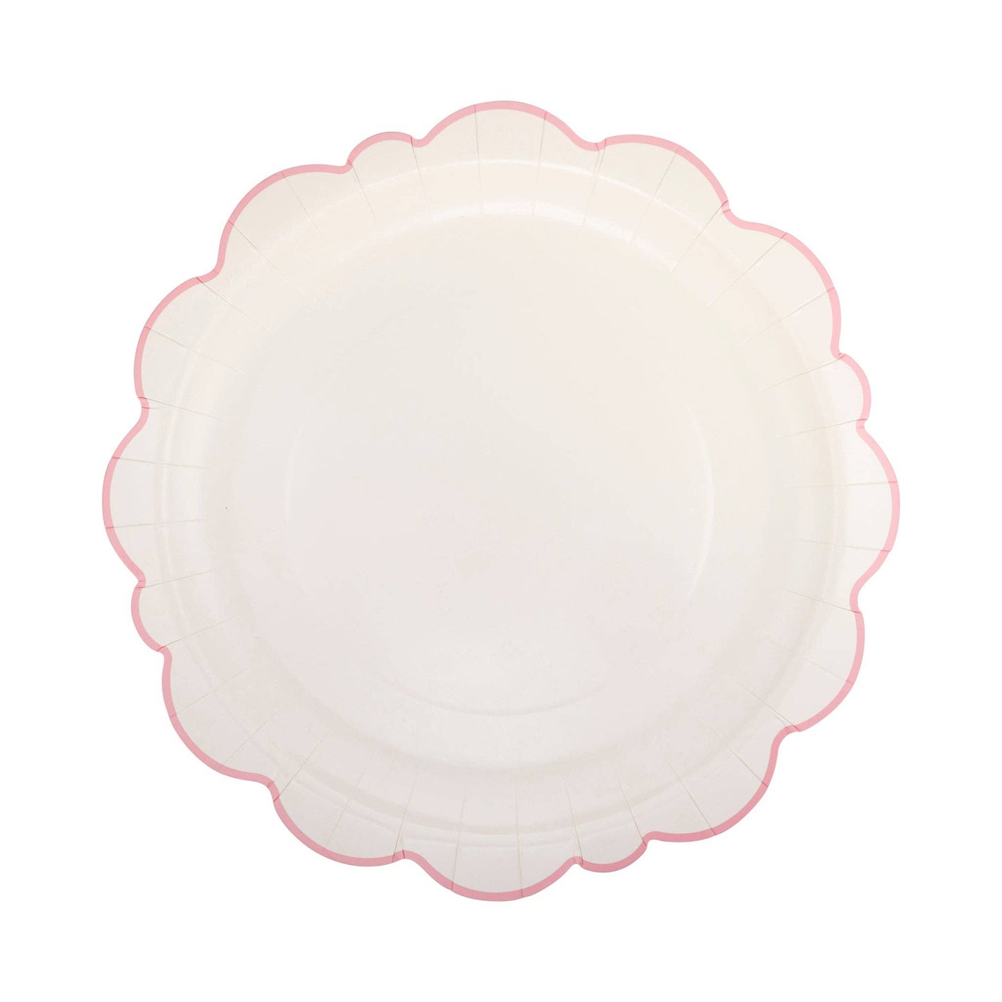 PEM1142 - Pembroke Pink Edge Scallop 12" Plate
