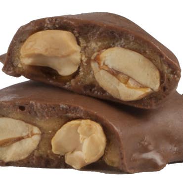 9oz Tin Chocolate Covered Peanut Brittle
