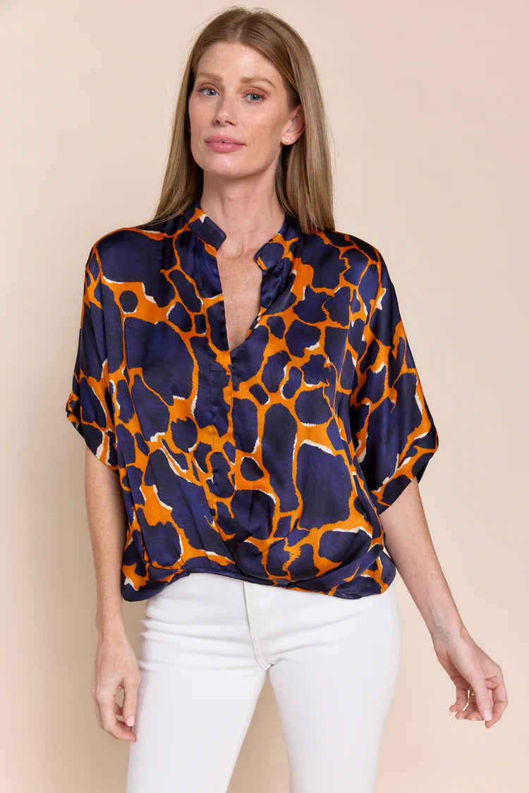 Jane Top in Giraffe Arancio