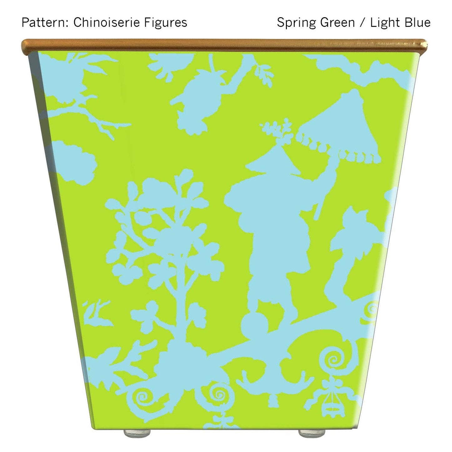 Chinoiserie Figures Cachepot Candle