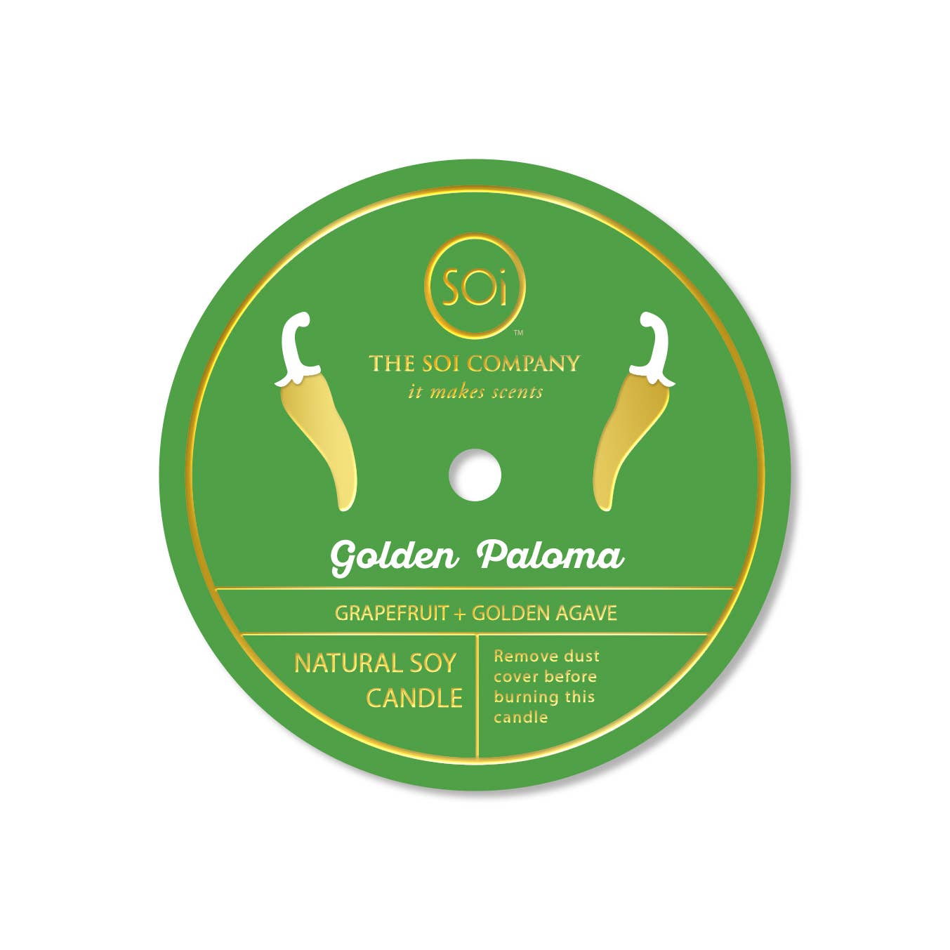 Golden Paloma 12oz Yellow Pepper Confetti Candle