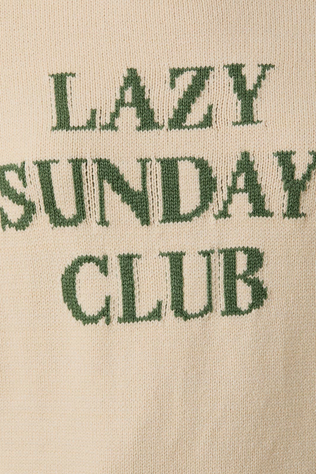 Lazy Sunday Club Knit Sweatshirt