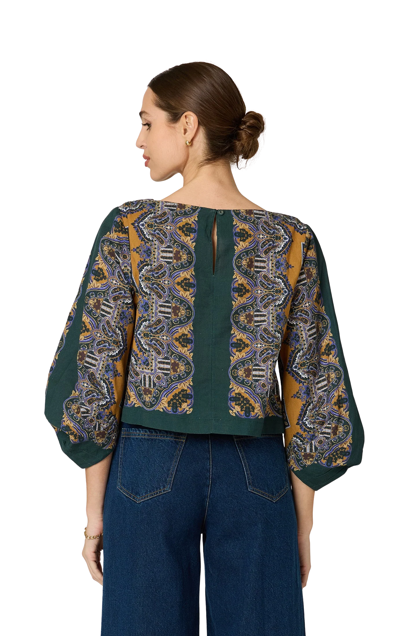 Solana Blouse in Mercado Print