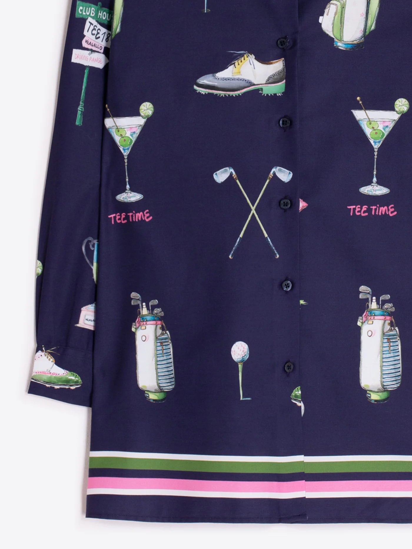 Navy Golf Print Set