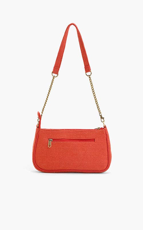 Vermilion Butterfly Bloom Shoulder Bag