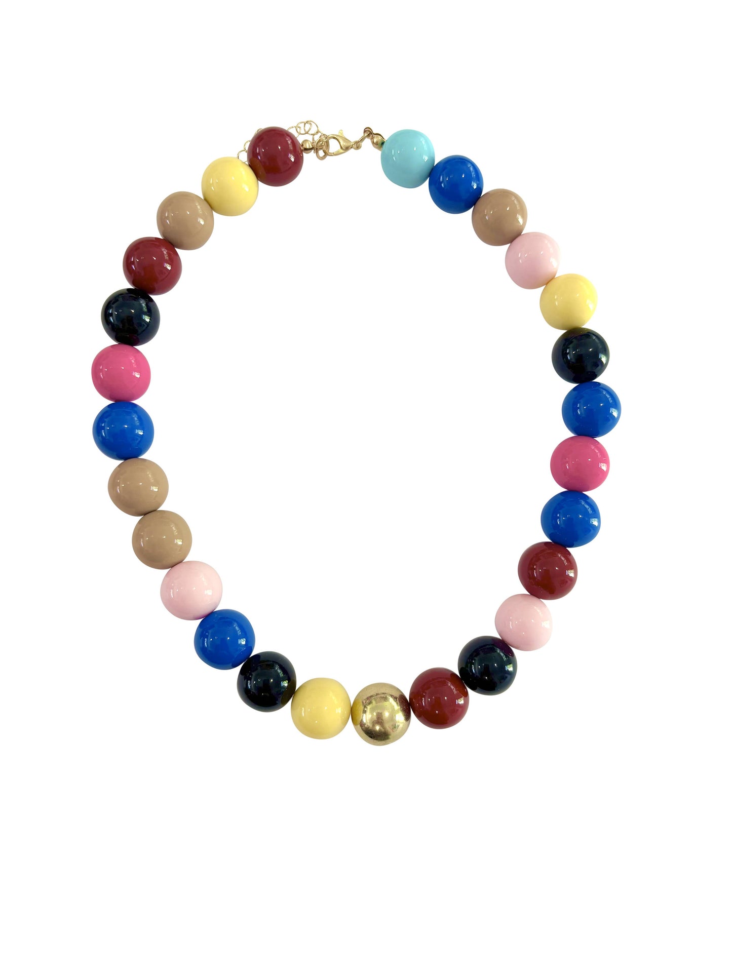 Leslie Chunky Beaded Necklace- Multi