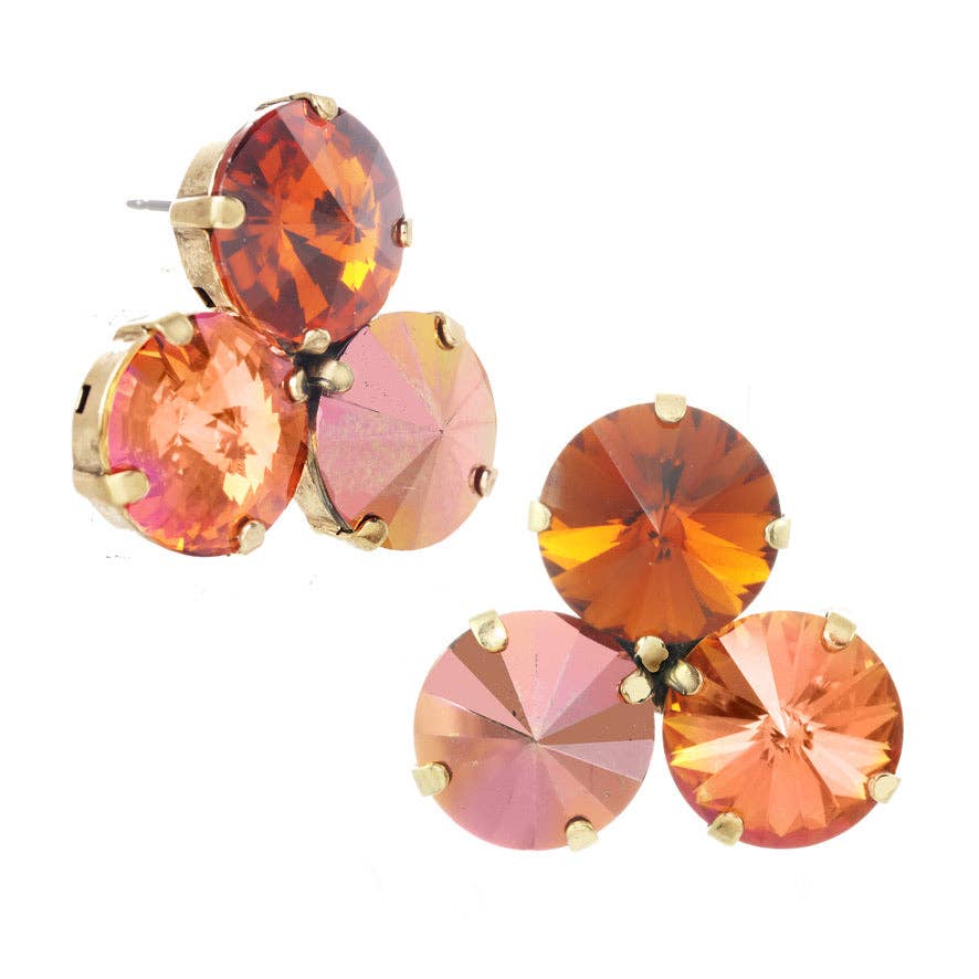 Reya Earrings in Antique Gold