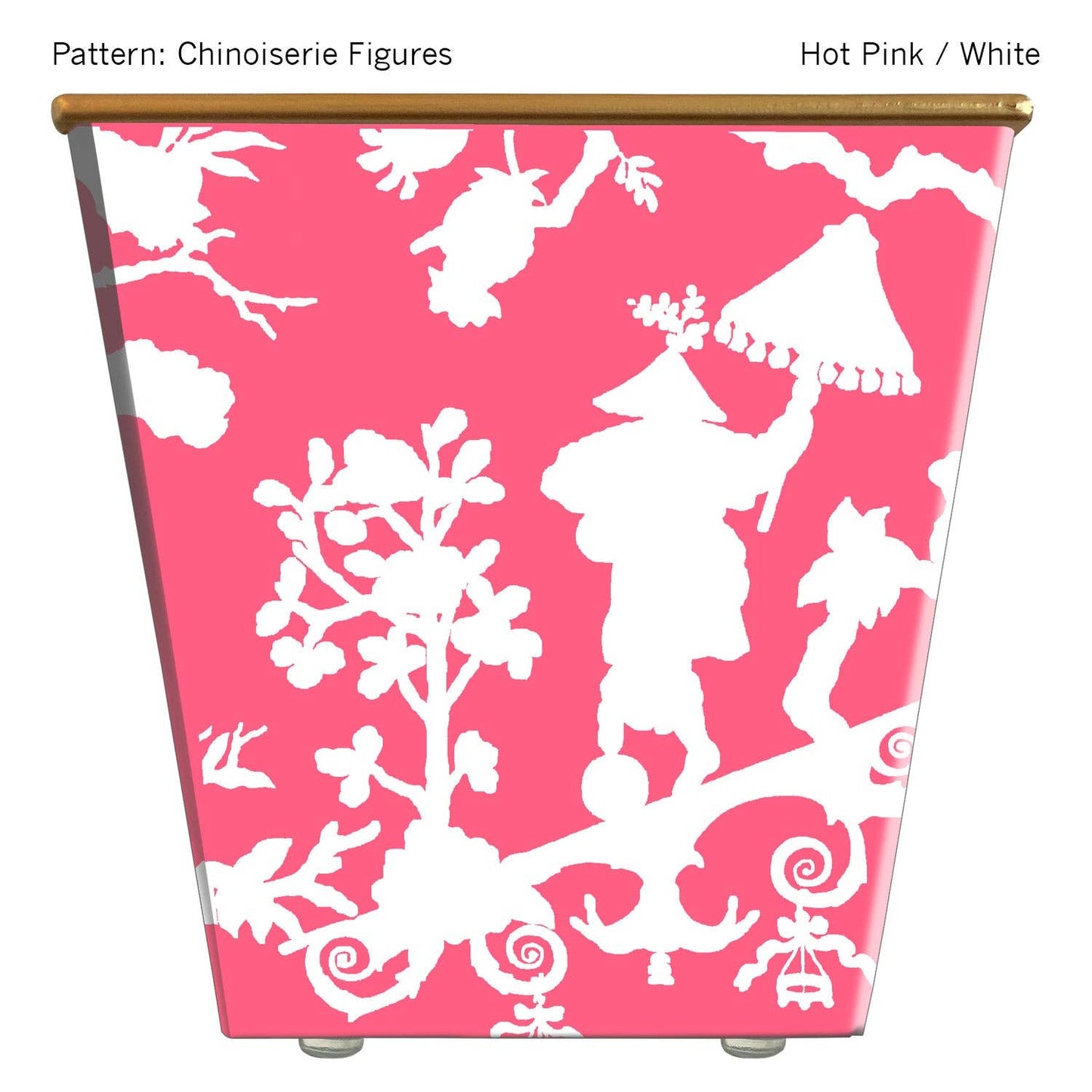 Chinoiserie Figures Cachepot Candle