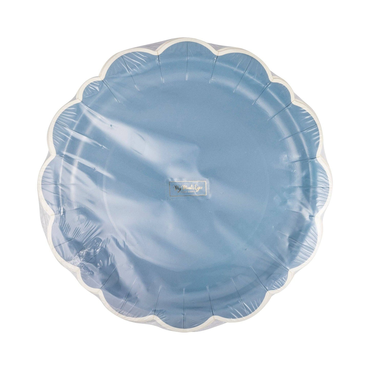BTL1141 - 10" Blue Scalloped Edge Plates