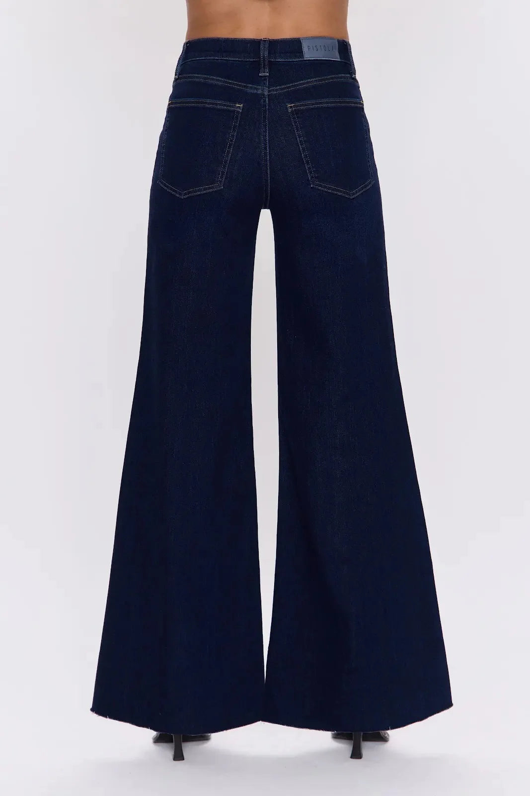 Izzy Mid Rise Full Wide Leg in Tristesse