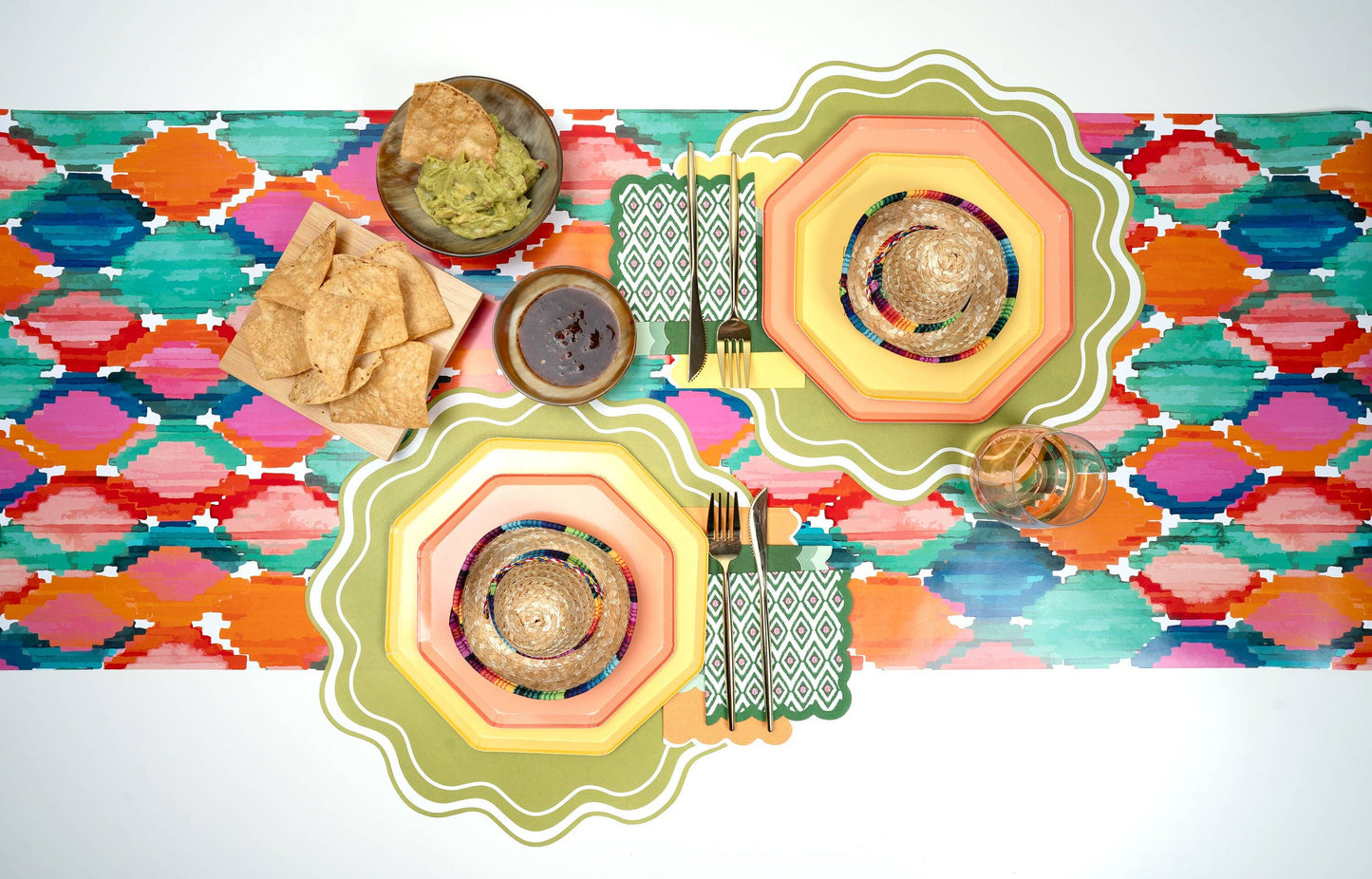 Bold Ikat Beverage Napkin