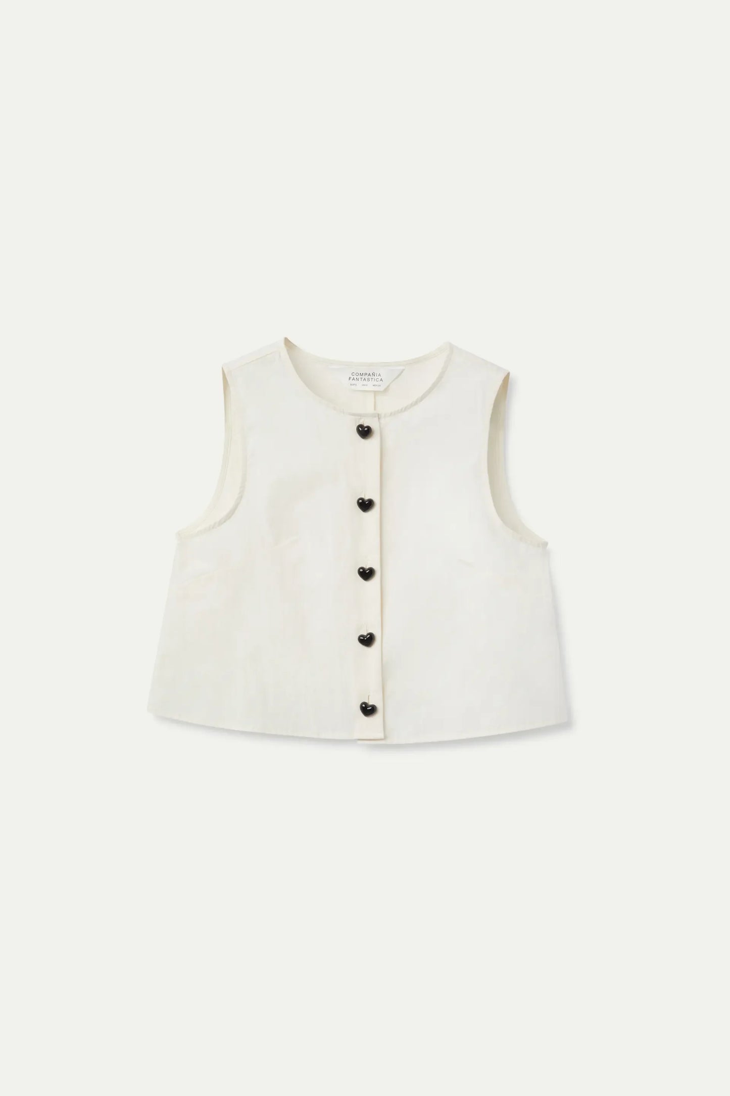 Cotton Poplin Sleeveless Top