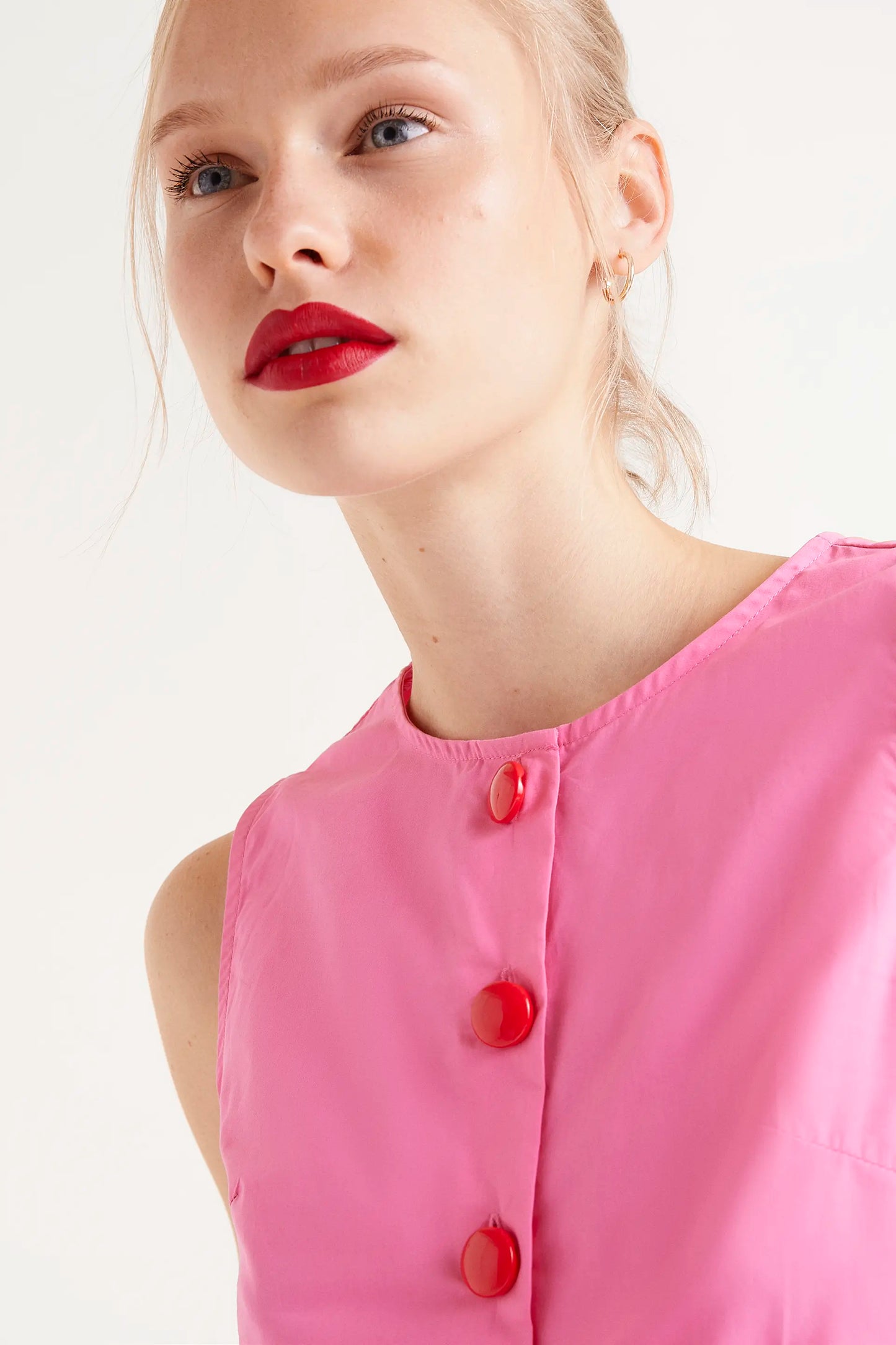 Cotton Poplin Sleeveless Top