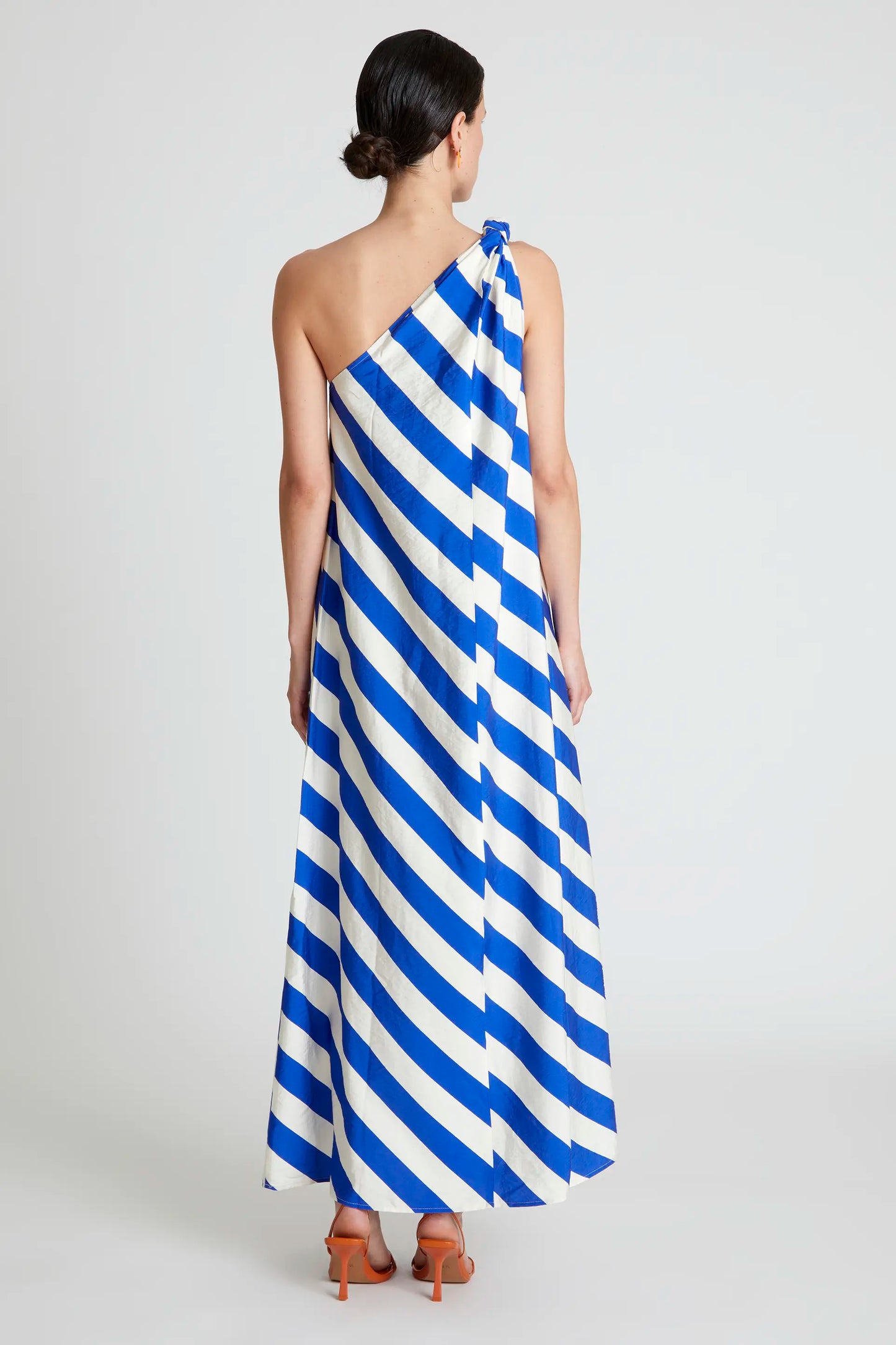 Asymmetrical Maxi Dress in Blue
