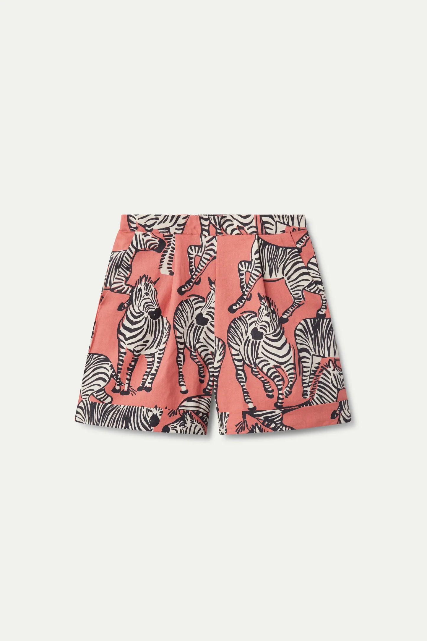 Elastic Waist Shorts in Zebra