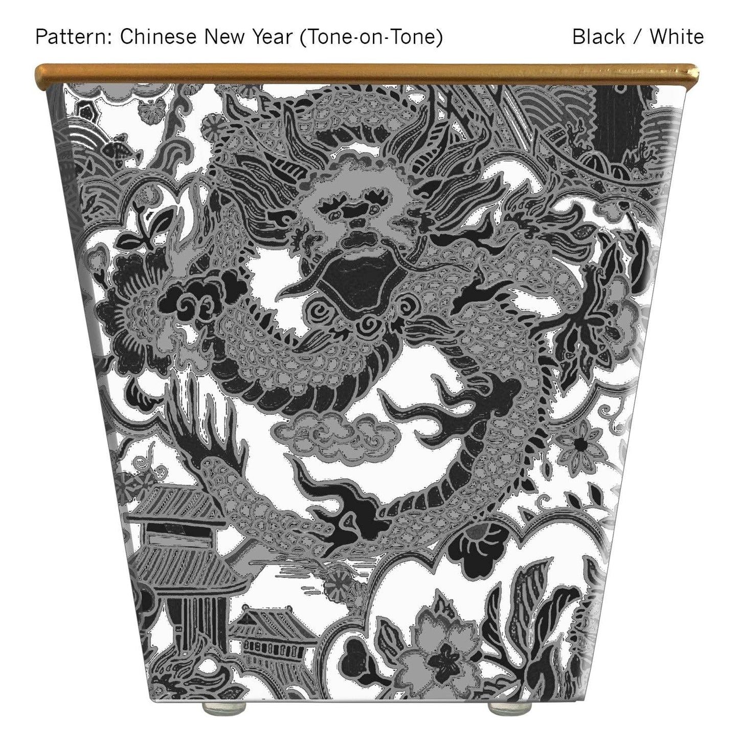 Chinese New Year (Tone-on-Tone) Cachepot Candle