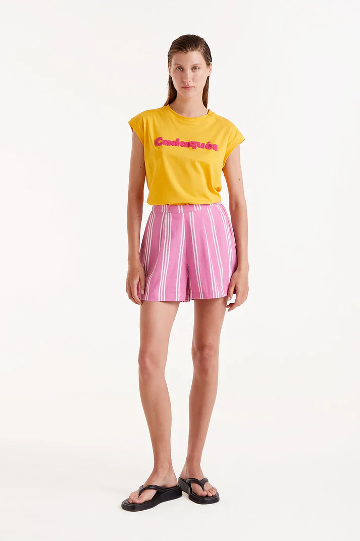 Striped Pull On Shorts