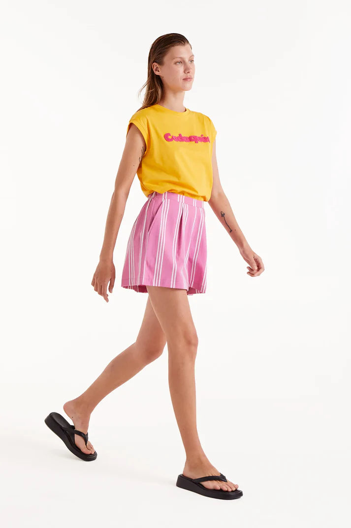 Striped Pull On Shorts