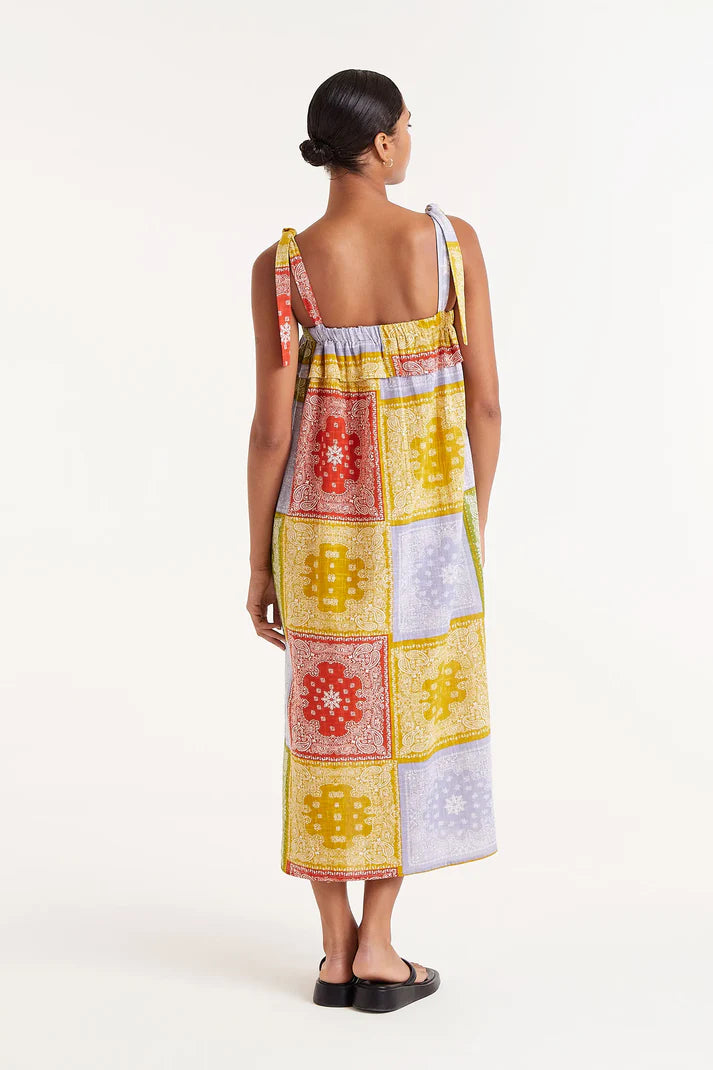 Pastel Paisley Midi Dress