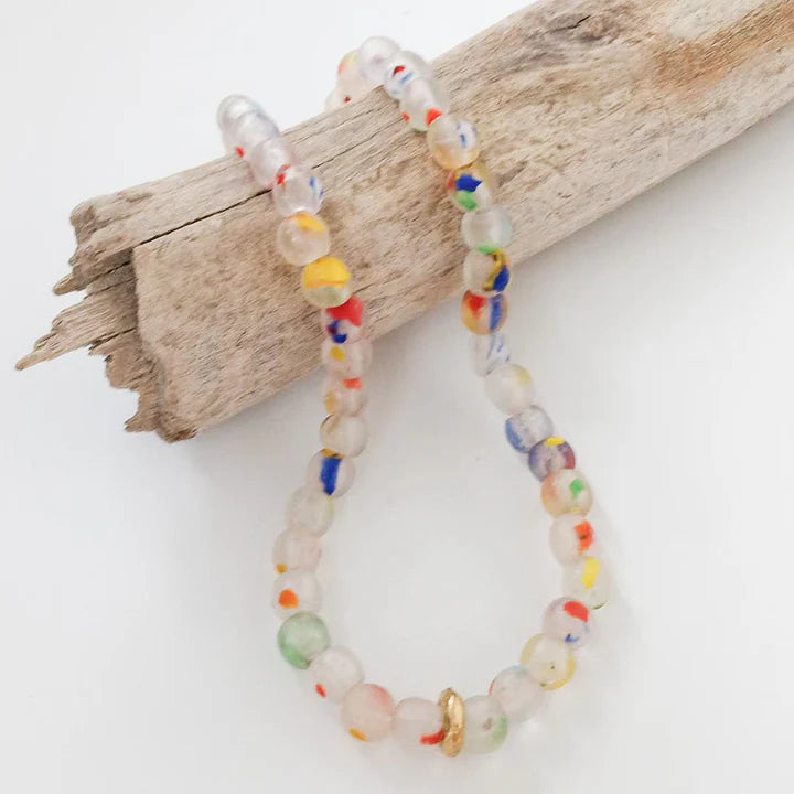 Glass Washer Necklace