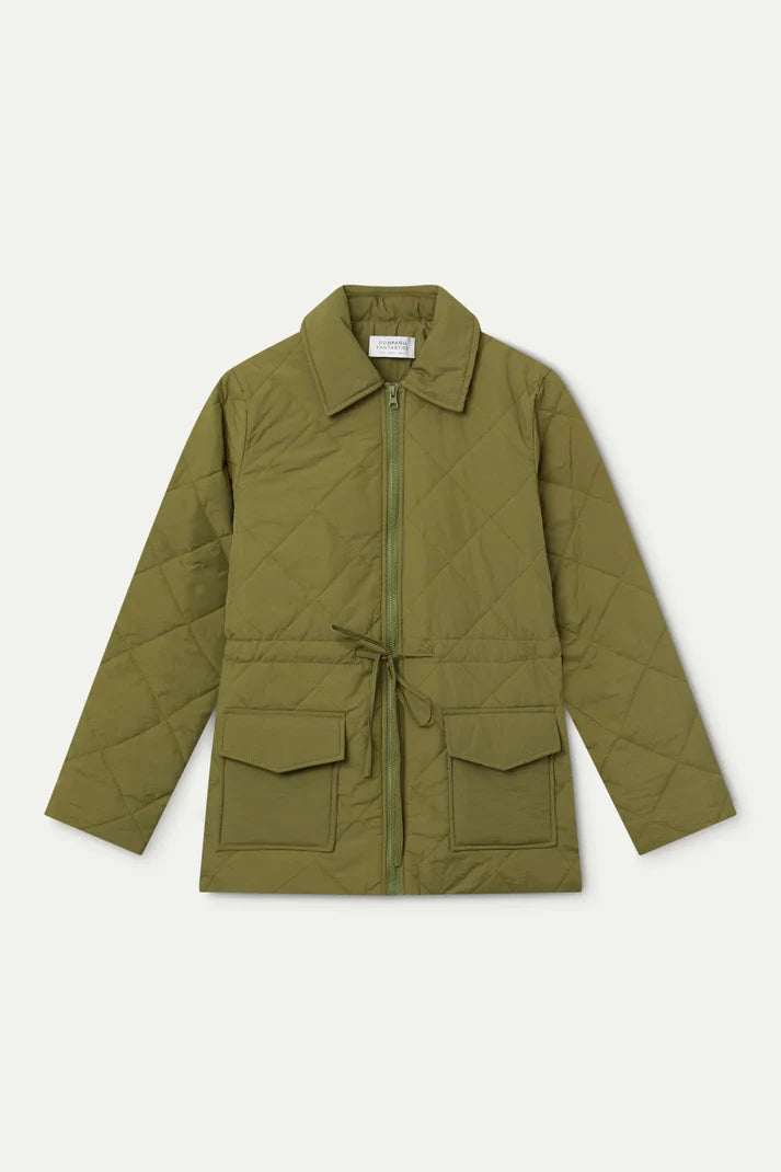 Tie Waist Puffer Coat