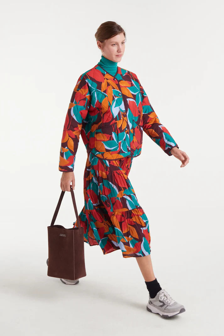 Ponziana Print Crepe Jacket