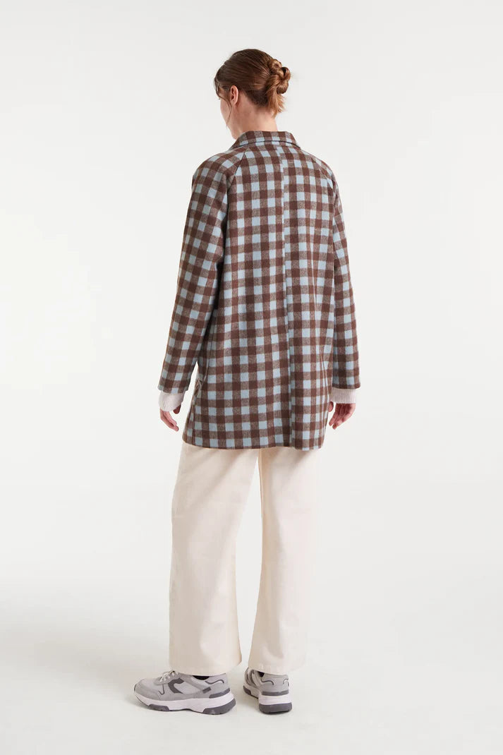Brown Checked Coat