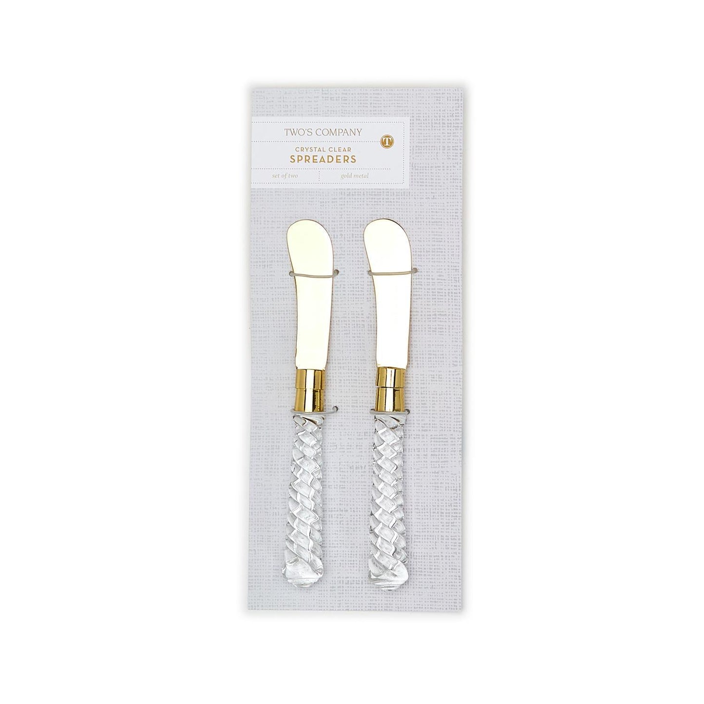 Crystal Clear Set of 2 Spreaders