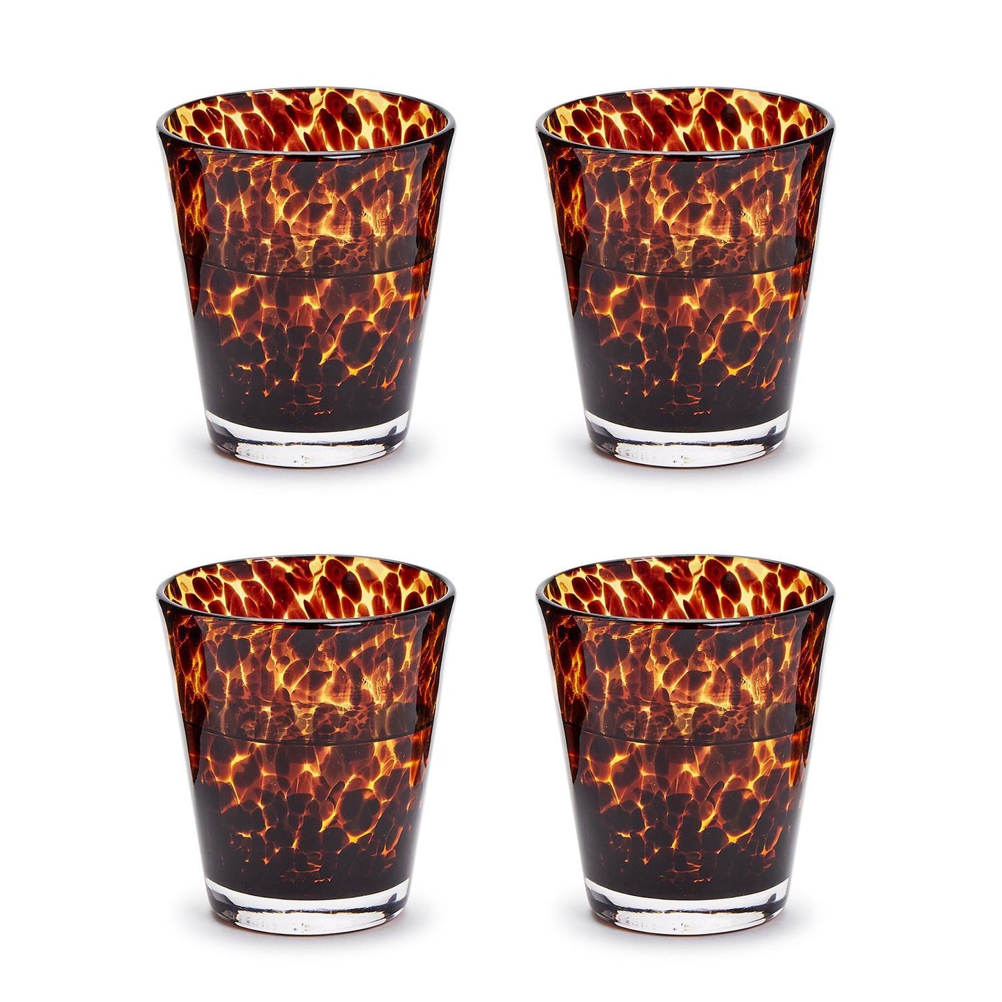 Tortoise Lowball Glass