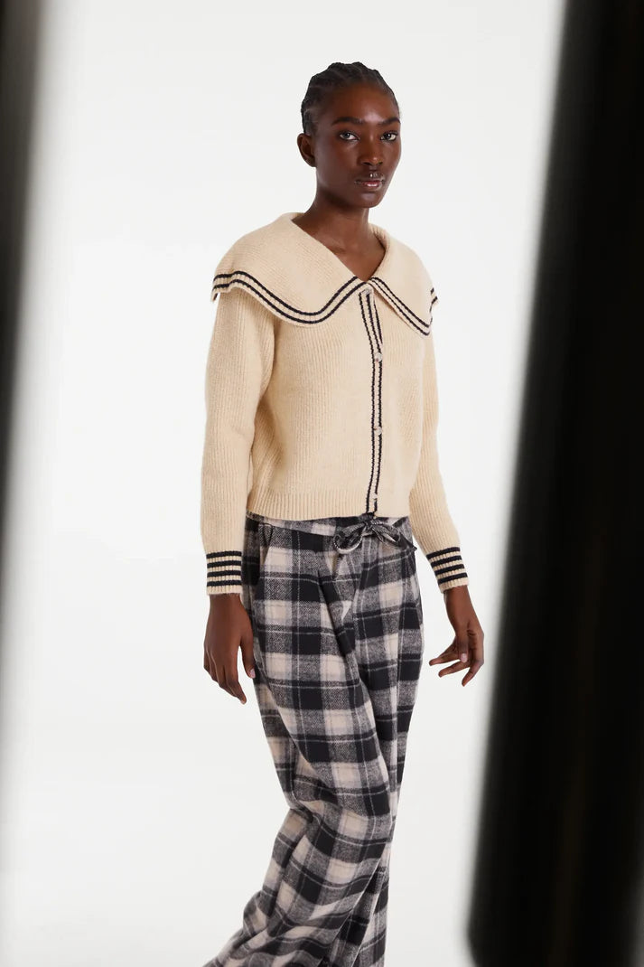 Sailor Collar Cardigan