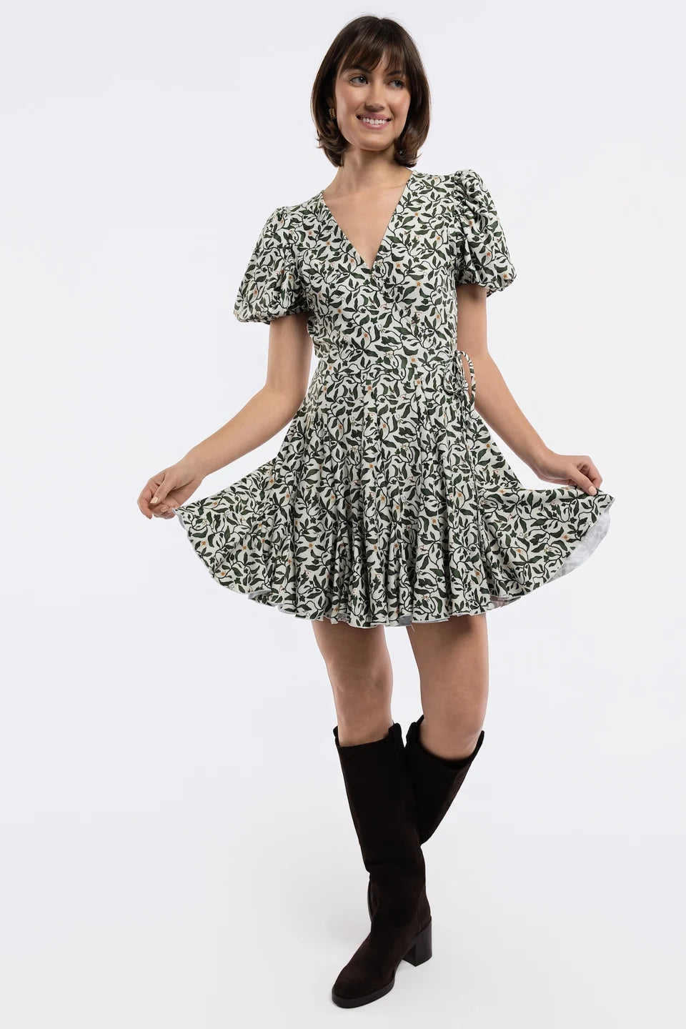Pepper Dress in Lucky Vines
