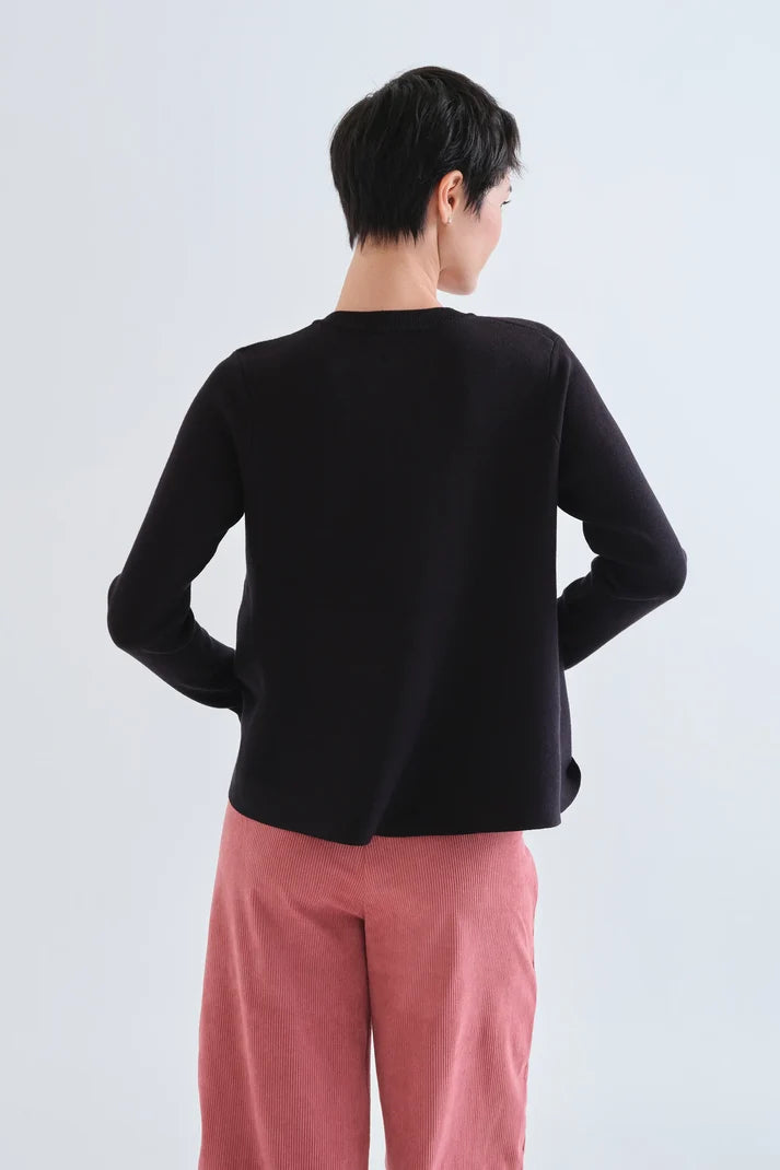 Multicolor Buttons Knit Cardigan