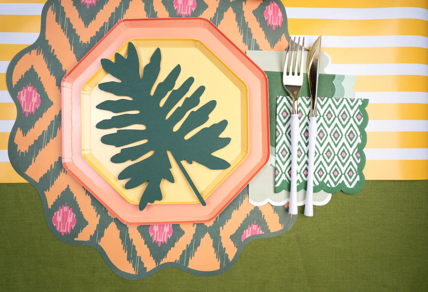 Bold Ikat Beverage Napkin