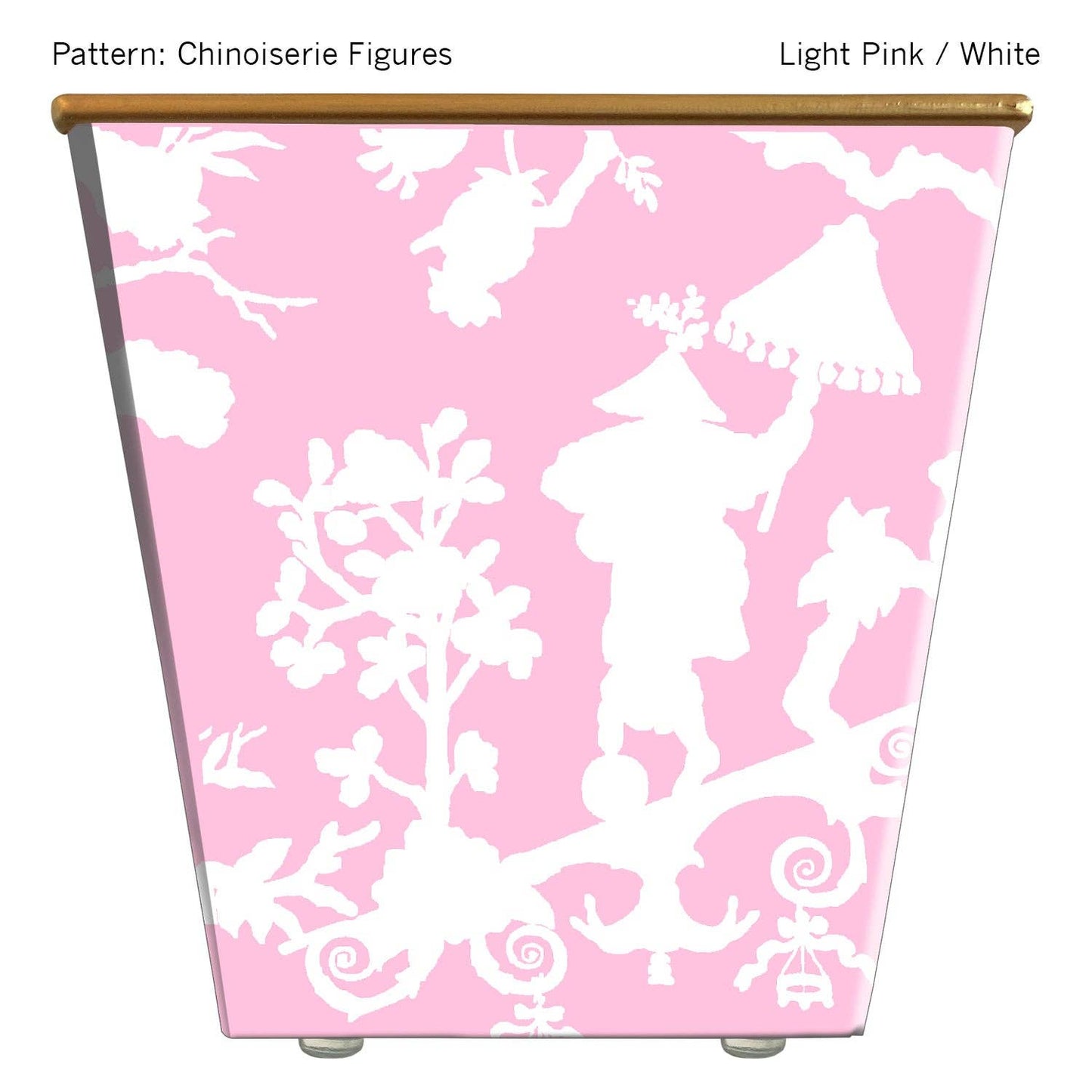 Chinoiserie Figures Cachepot Candle