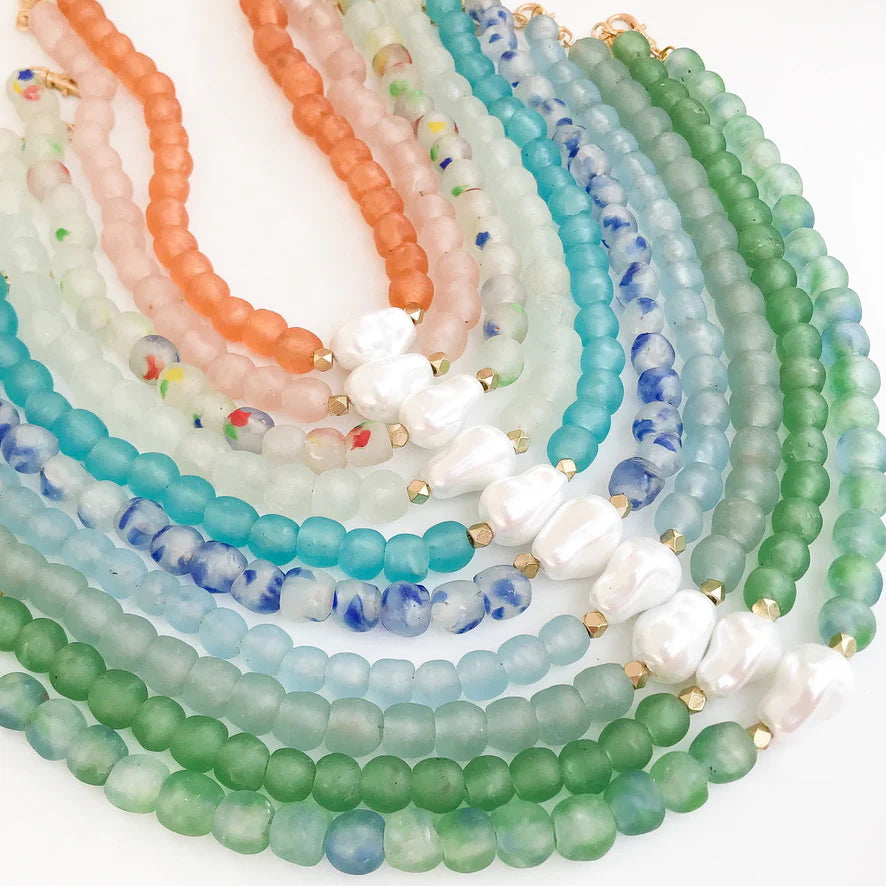 Large Glass Bead Necklace