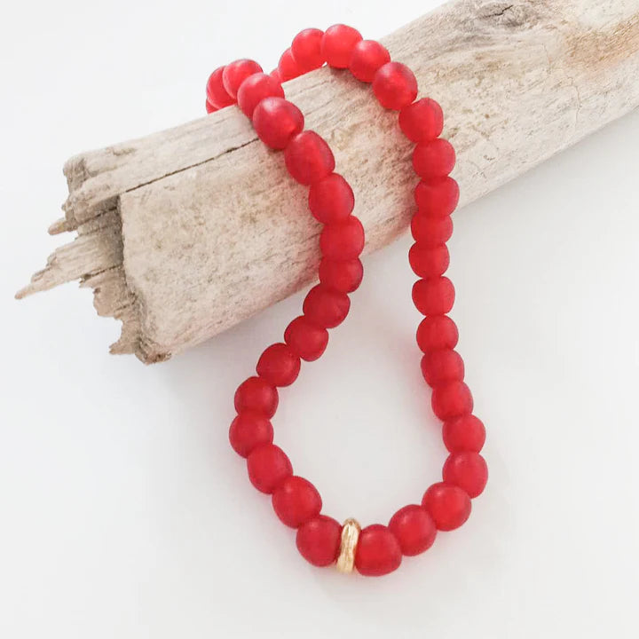 Glass Washer Necklace