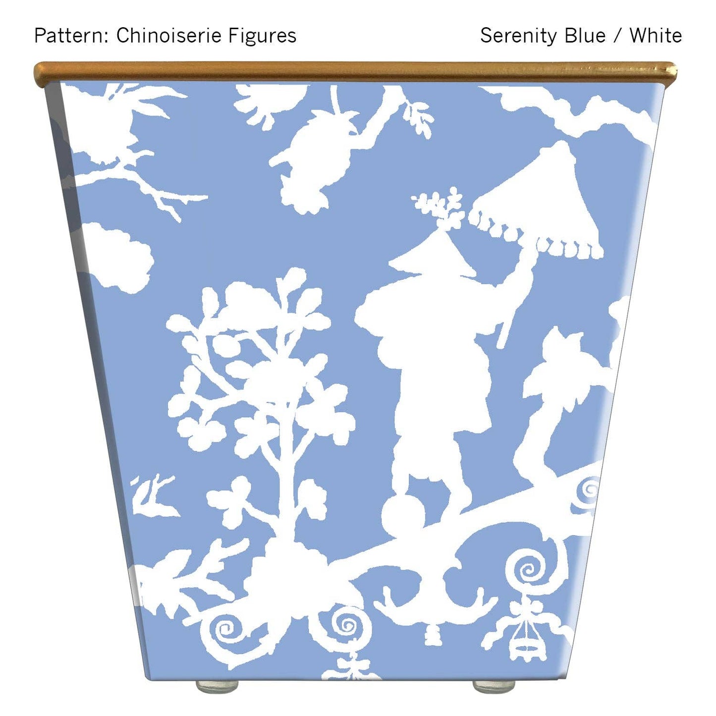Chinoiserie Figures Cachepot Candle