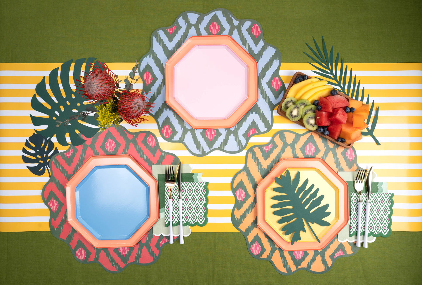 Bold Ikat Beverage Napkin
