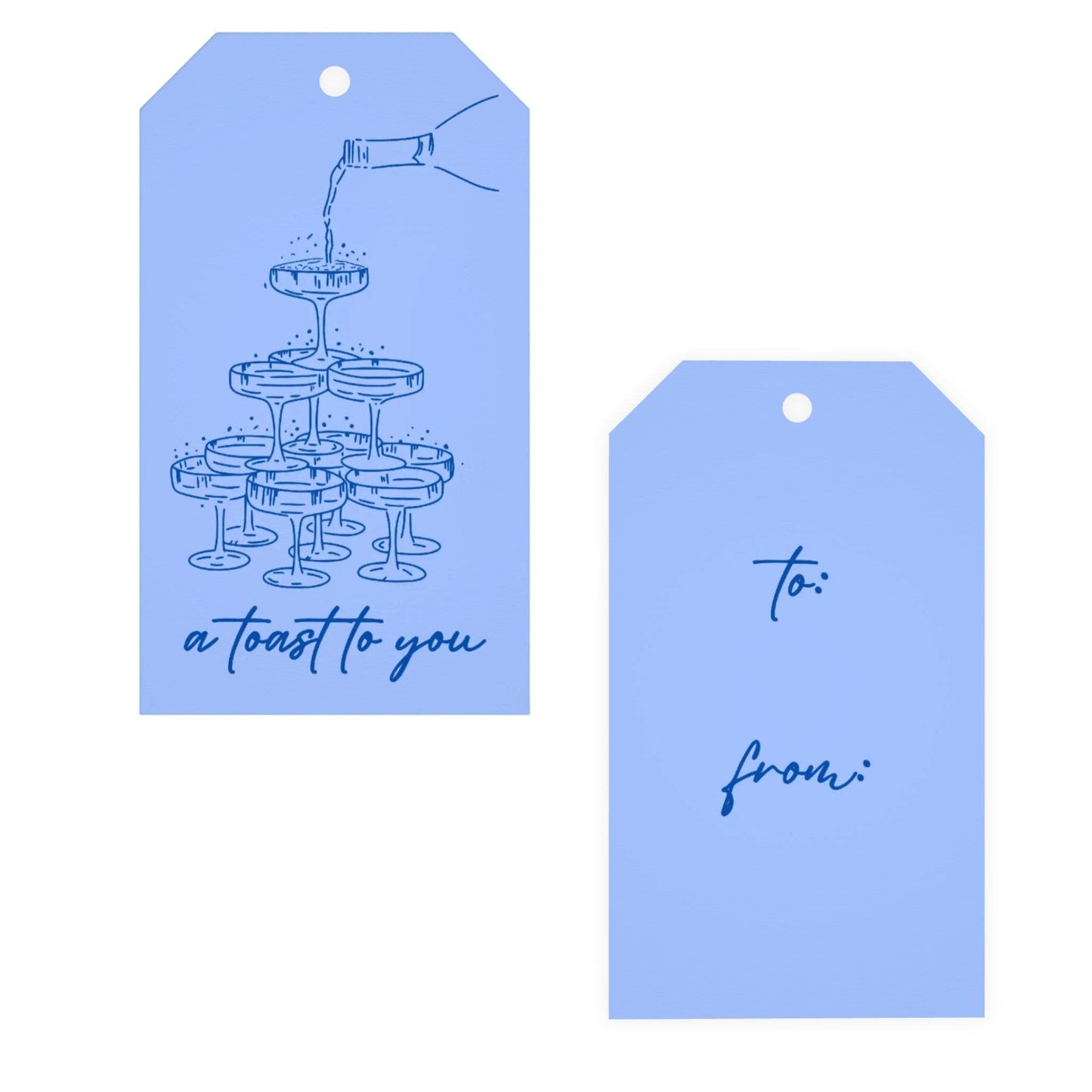 A Toast To You Gift Tag