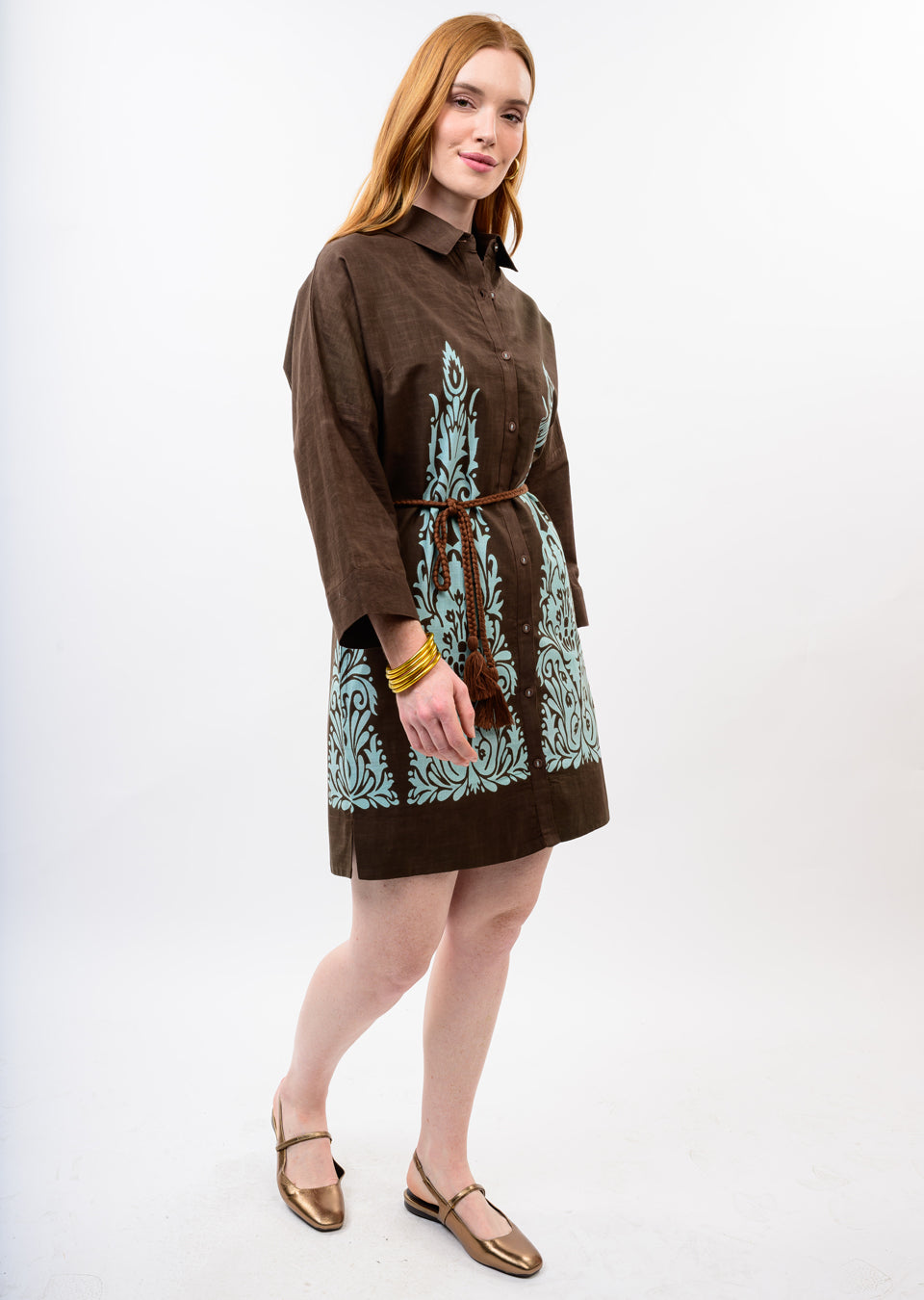 Chestnut Shift Dress