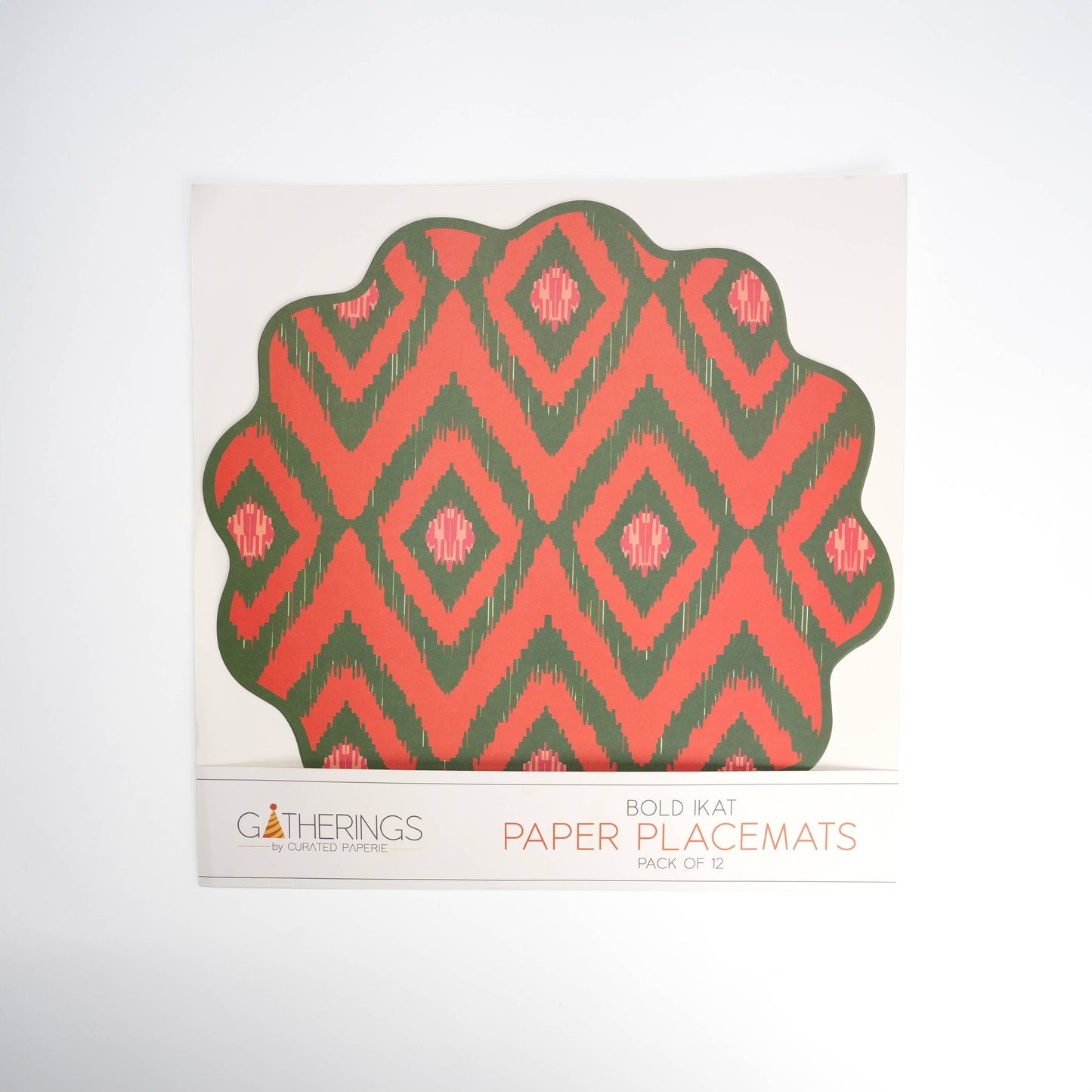 Bold Ikat Paper Placemats