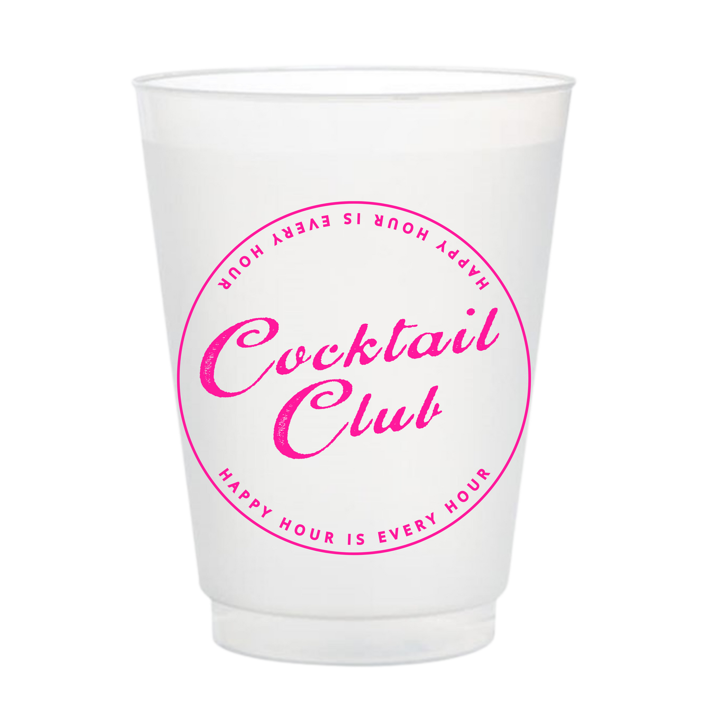 Cocktail Club Frosted Cups