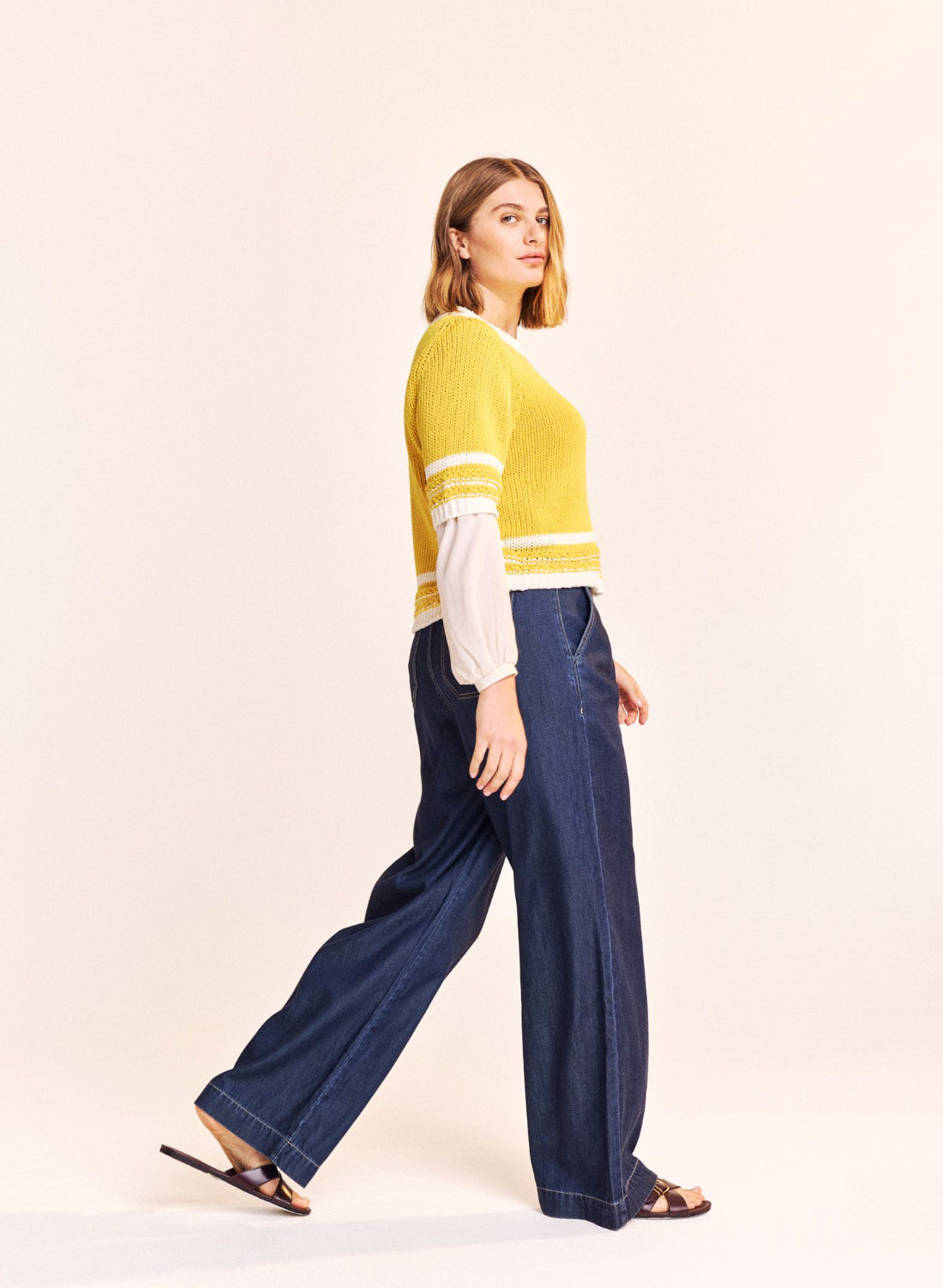 Helsinki Short Sleeve Cotton Sweater