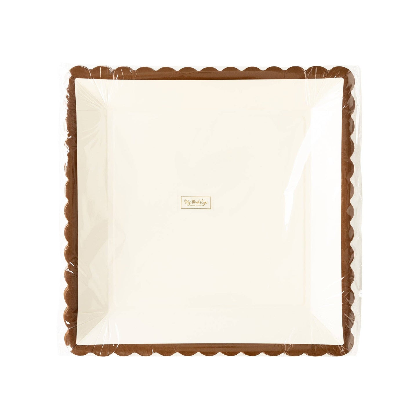 THP1140 - Brown Ruffle Edge Plate - 12"