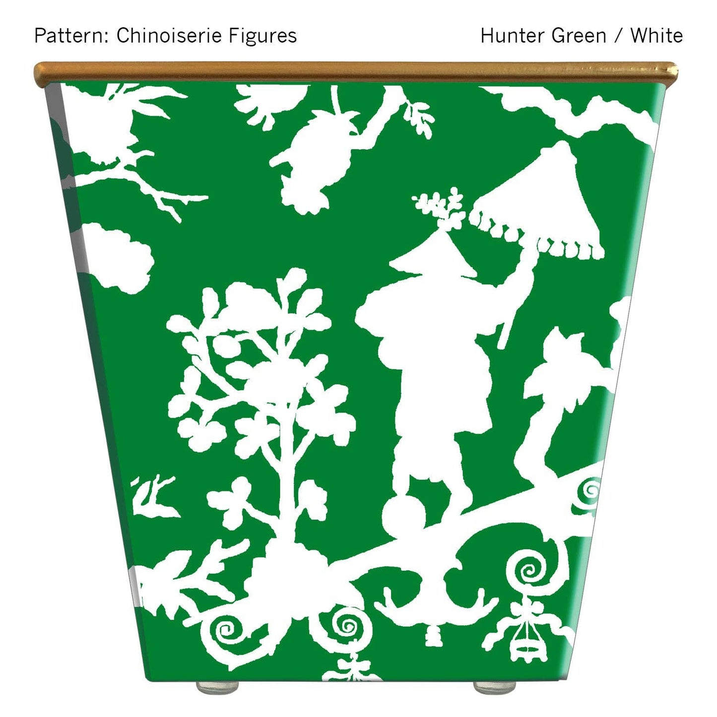 Chinoiserie Figures Cachepot Candle
