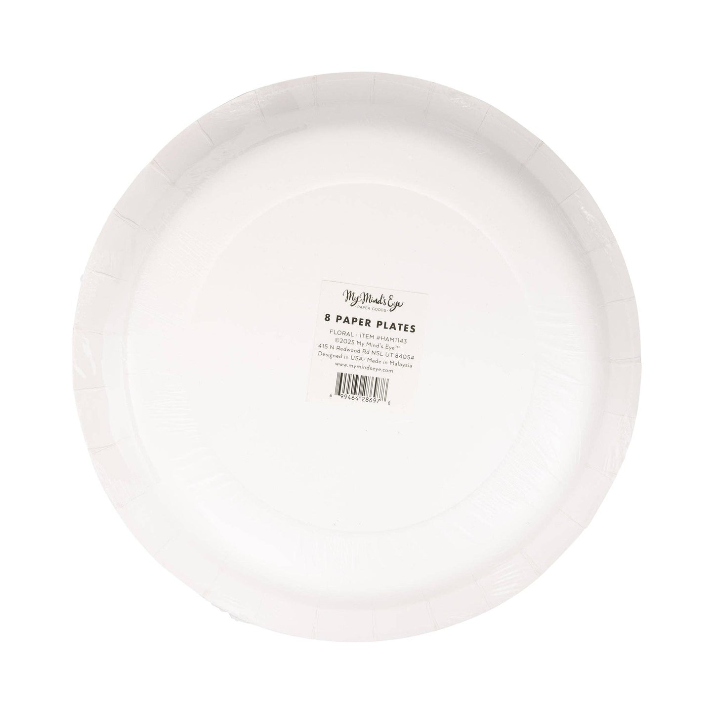 HAM1143 - Hamptons Floral 10" Round Paper Plate