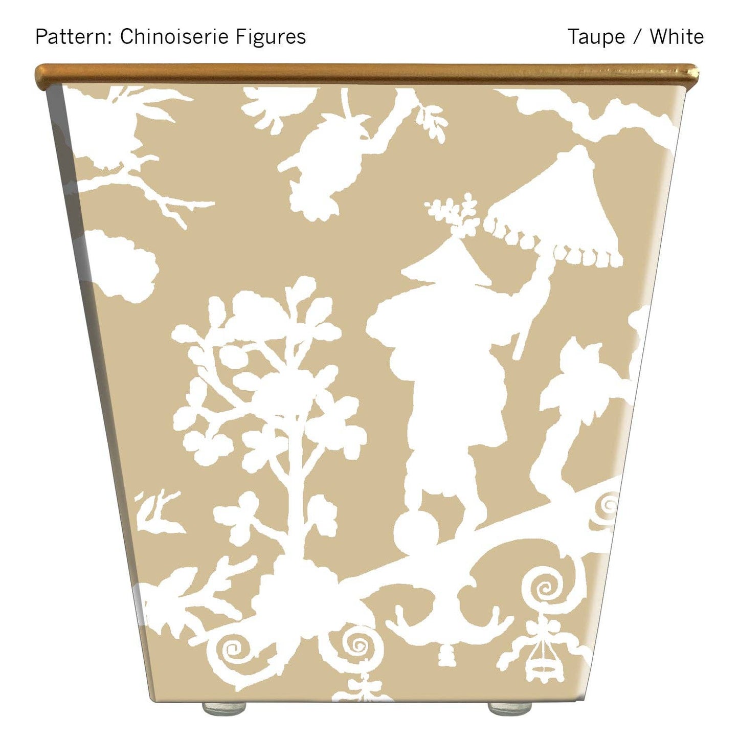 Chinoiserie Figures Cachepot Candle